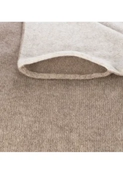 RIVIERA CASHMERE | SCHALKRAGEN ZWEIFARBEN BRAUN BEIGE Best