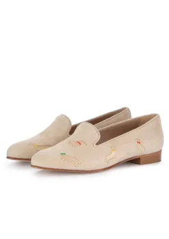 ROMA | BALLERINAS BASSOTTI COLLARI WILDLEDER BEIGE Clearance