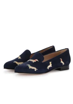 ROMA | BALLERINAS BASSOTTI COLLARI WILDLEDER BLAU Discount
