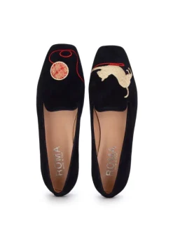 ROMA | BALLERINAS GATTO GOMITOLO ECKIGE SPITZE BLAU Discount