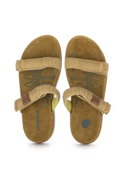 SATORISAN | SANDALEN KAE LINEN VERWITTERTES KHAKI Fashion