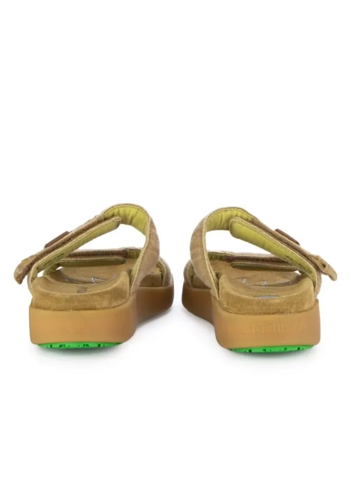 SATORISAN | SANDALEN KAE LINEN VERWITTERTES KHAKI Fashion