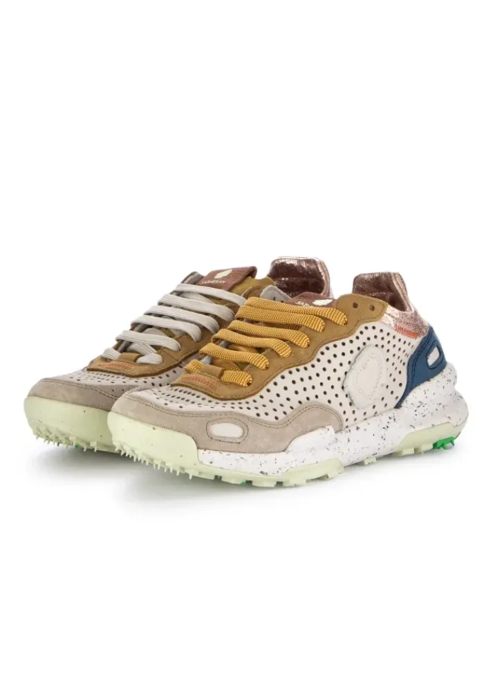 SATORISAN | SNEAKER CHACRONA LASER PREMIUM WEIß BRAUN Fashion