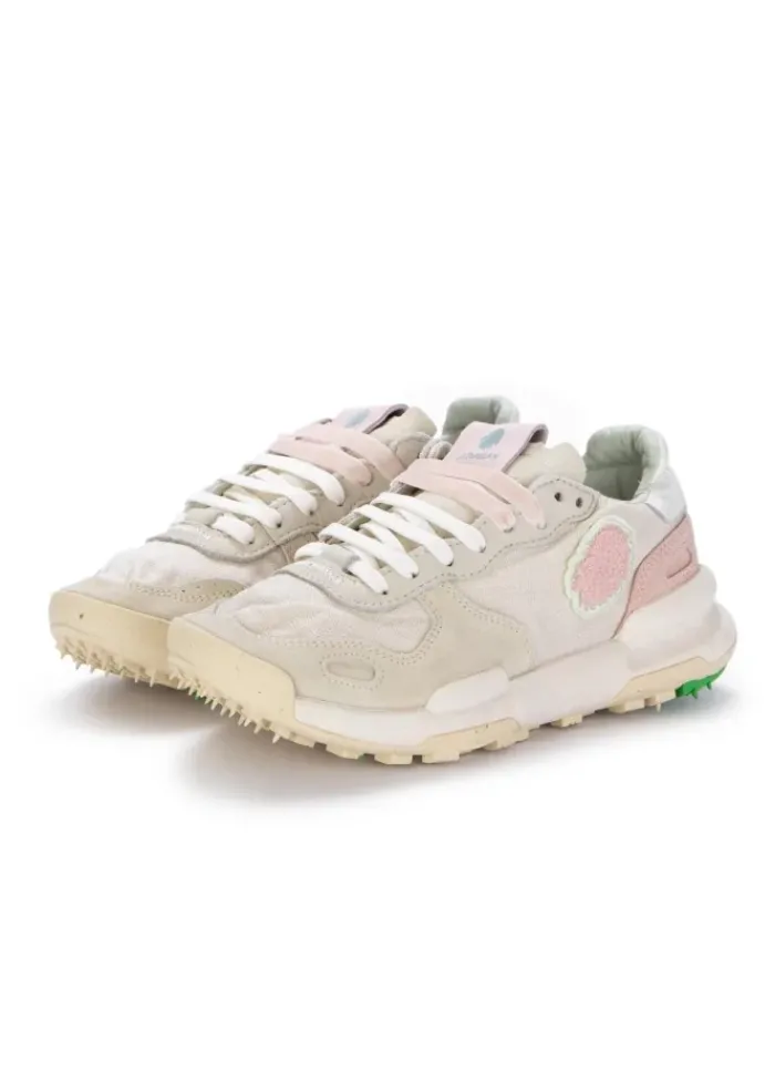 SATORISAN | SNEAKER CHACRONA LINEN WEIß ROSA Fashion