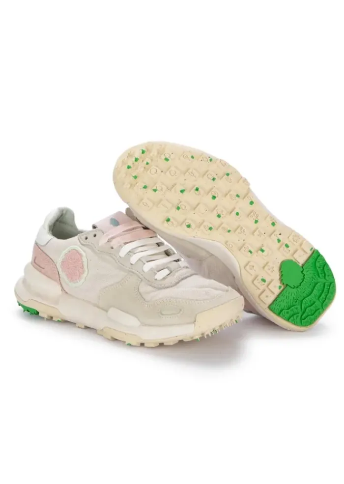 SATORISAN | SNEAKER CHACRONA LINEN WEIß ROSA Fashion
