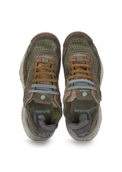 SATORISAN | SNEAKER CHACRONA LASER PREMIUM GRÜN BRAUN Outlet
