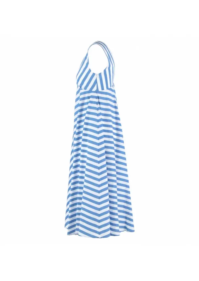 SEMICOUTURE | AUSGESTELLTES KLEID WEIß BLAU Outlet