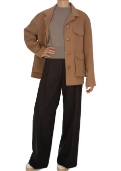 SEMICOUTURE | HOSE BREITES BEIN ANTHRAZITGRAU Online