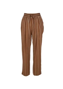 SEMICOUTURE | HOSE STREIFEN BRAUN WEIß Online