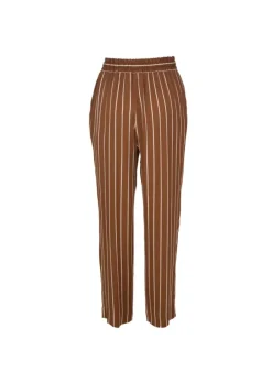 SEMICOUTURE | HOSE STREIFEN BRAUN WEIß Online