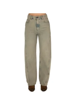 SEMICOUTURE | JEANS DIRTY STONE WASHED AUSGERASCHENER DENIM New