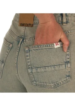 SEMICOUTURE | JEANS DIRTY STONE WASHED AUSGERASCHENER DENIM New