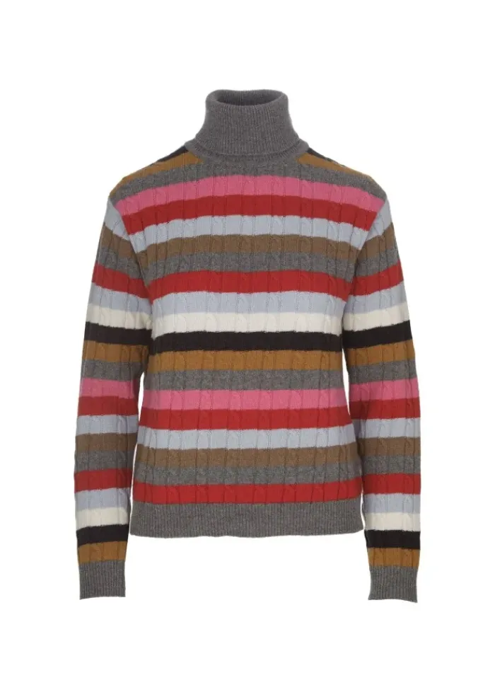 SEMICOUTURE | ROLLKRAGENPULLOVER WOLLE MEHRFARBIG Best