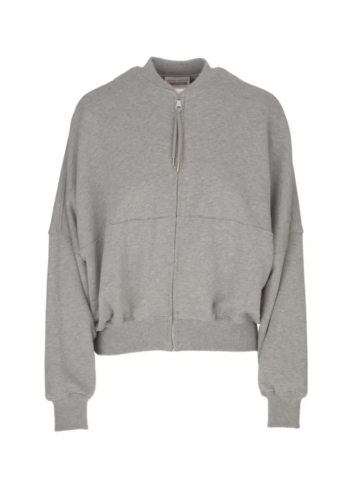 SEMICOUTURE | SWEATSHIRT MIT REISSVERSCHLUSS GRAU Outlet