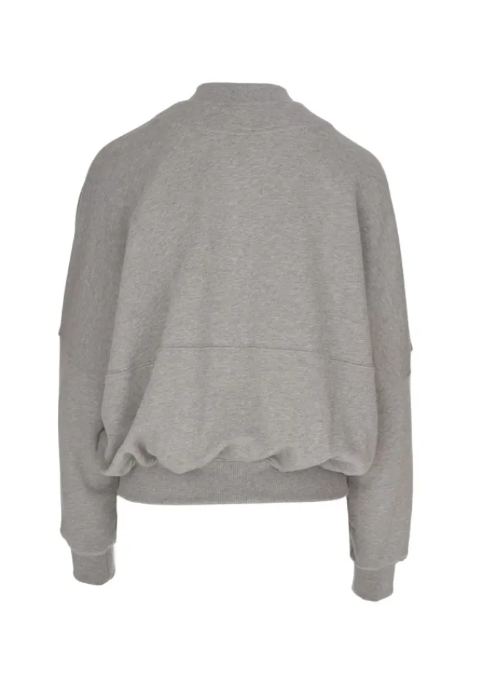SEMICOUTURE | SWEATSHIRT MIT REISSVERSCHLUSS GRAU Outlet