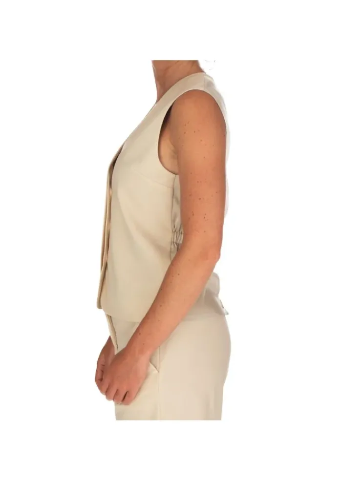 SEMICOUTURE | WESTE V-AUSCHNITT BEIGE Discount