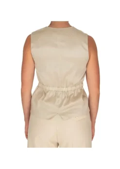 SEMICOUTURE | WESTE V-AUSCHNITT BEIGE Discount