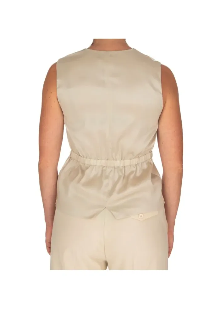 SEMICOUTURE | WESTE V-AUSCHNITT BEIGE Discount