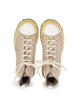 SHOTO | HIGHT-TOP SNEAKER FOULARD BEIGE Sale