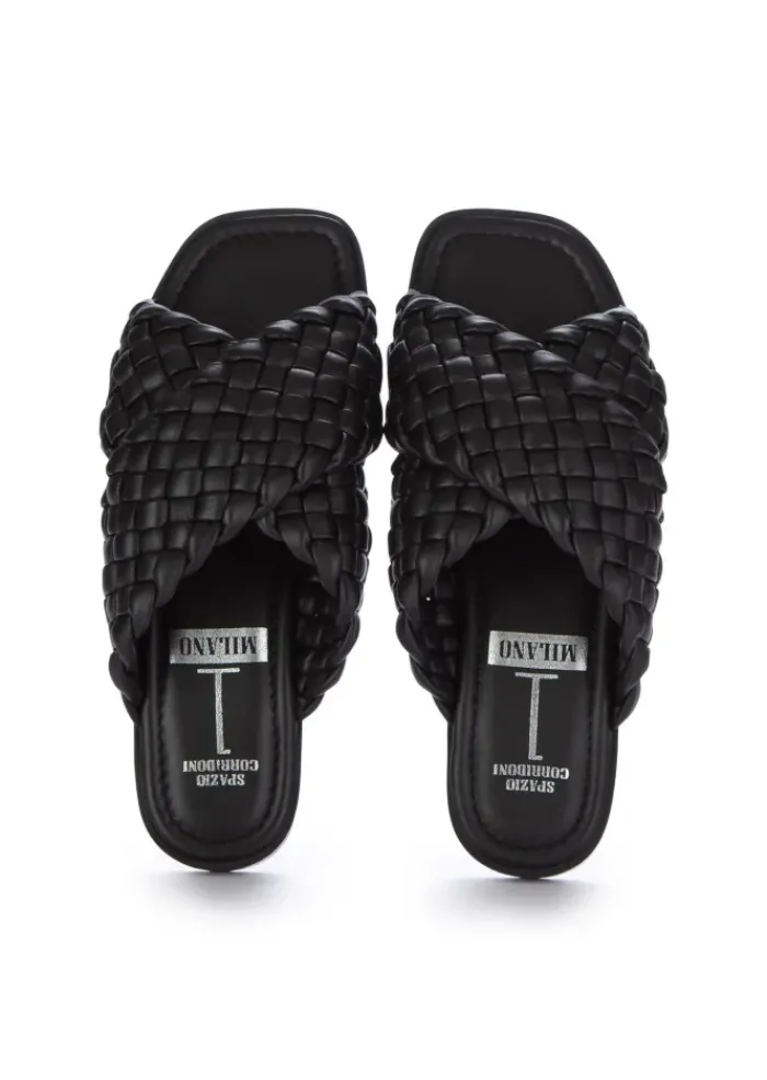 SPAZIO CORRIDONI 1 MILANO | SANDALEN BREITEN RIEMEN SCHWARZ Fashion
