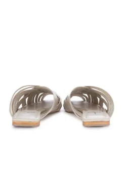 SPAZIO CORRIDONI 1 MILANO | SANDALEN GEFLOCHTENES LEDER CREMEWEISS Best
