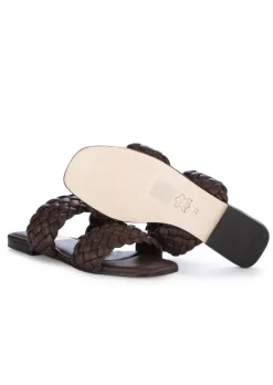 SPAZIO CORRIDONI 1 MILANO | SANDALEN DOPPLEBAND DUNKLEBRAUN Clearance