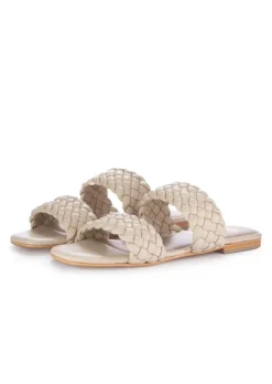 SPAZIO CORRIDONI 1 MILANO | SANDALEN DOPPLEBAND CREMEWEISS Clearance