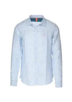 SUN68 | HEMD STRIPE CLASSIC BEACH HELLBLAU WEIß Outlet