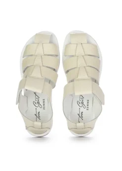 TON GOUT | SANDALEN TWIST ICEBERG CREMEWEIß Hot