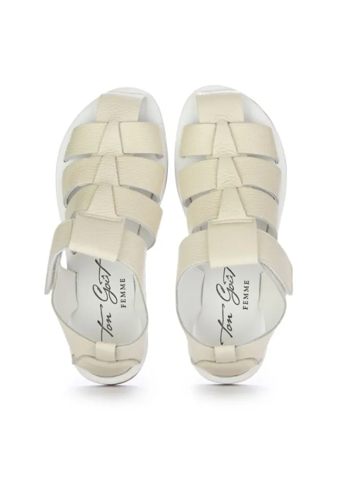 TON GOUT | SANDALEN TWIST ICEBERG CREMEWEIß Hot