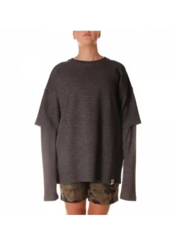 WRAD UNISEX KLEIDUNG SWEATSHIRT BIO BAUMWOLLE T-SHIRT GRAU Hot