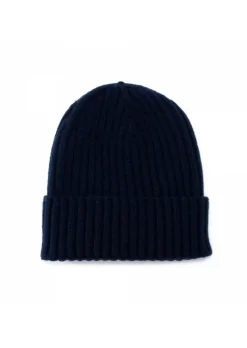 RIVIERA CASHMERE UNISEX MÜTZE "COSTA" RIVIERA | 100% KASCHMIR BLAU New