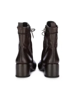 VICOLO 8 | SCHNÜRSTIEFELETTEN MIT ABSATZ BRAUN New