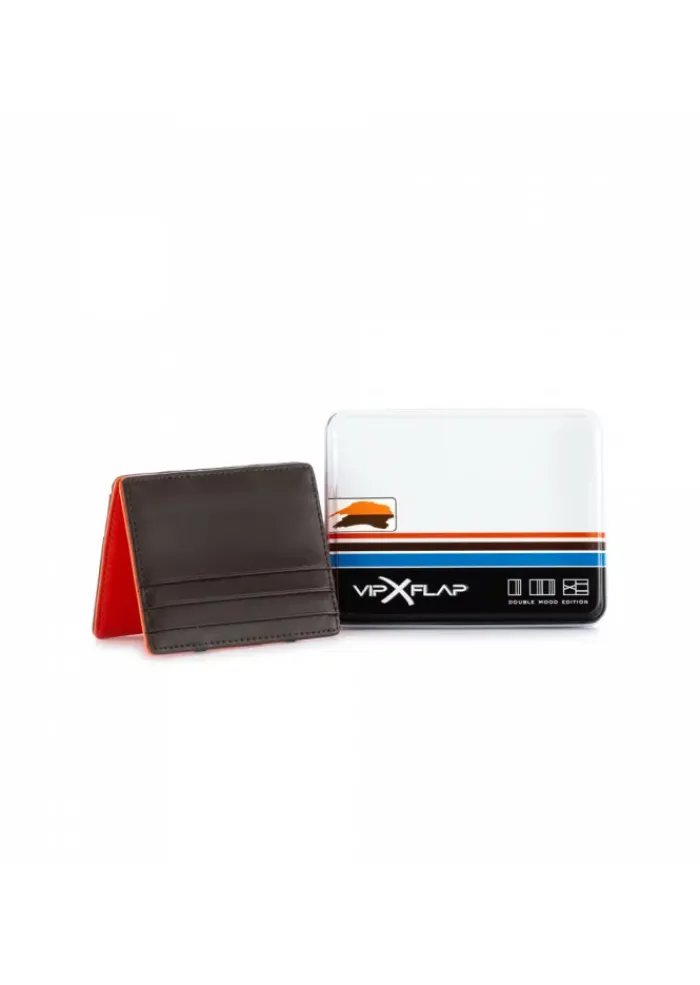 VIPFLAP VIP FLAP | BRIEFTASCHE BRAUN ORANGE Clearance