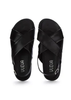 VUEVA | SANDALEN GEKREUZTEN RIEMEN SCHWARZ New