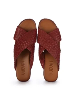 VUEVA | SANDALEN TERRA BURGUND New
