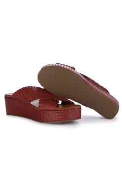VUEVA | SANDALEN TERRA BURGUND New