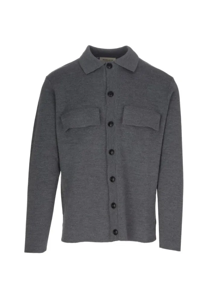 WOOL & CO WOOL & CO | CARDIGAN TASCHEN GRAU Online