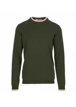 WOOL & CO WOOL & CO | PULLOVER BAUMWOLLE GRÜN Sale