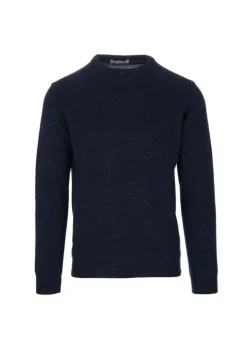 WOOL & CO WOOL & CO | PULLOVER RUNDHALS GEPUNKT BLAU Fashion