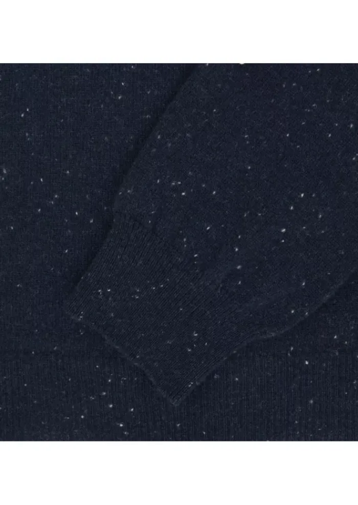 WOOL & CO WOOL & CO | PULLOVER RUNDHALS GEPUNKT BLAU Fashion
