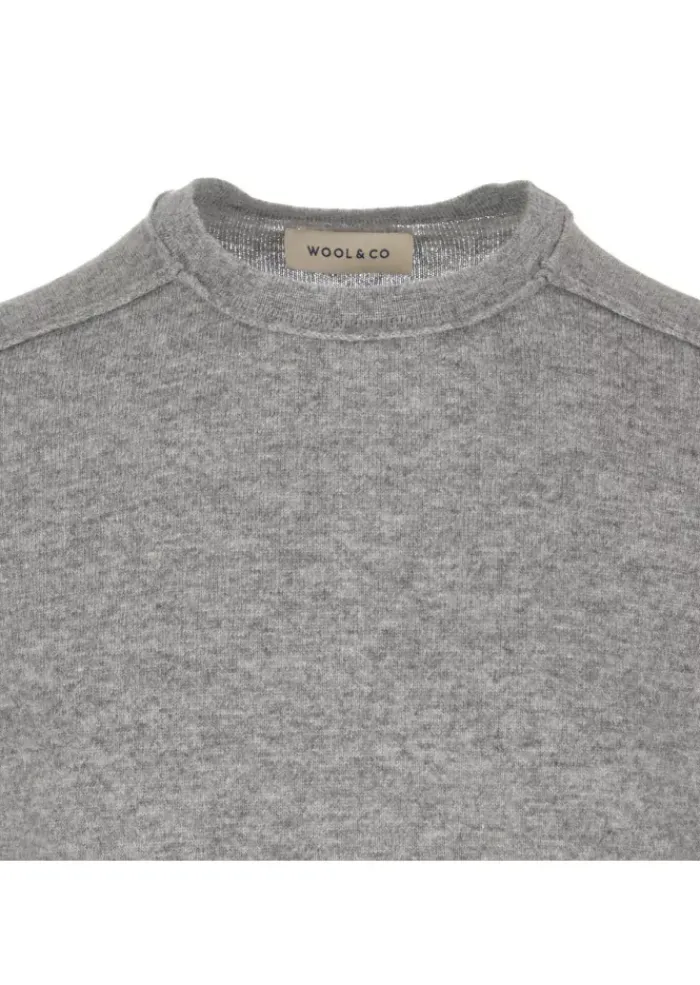 WOOL & CO WOOL & CO | PULLOVER WOLLE VISKOSE GRAU Best