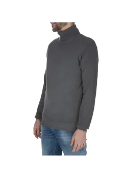WOOL & CO WOOL & CO | ROLLKRAGENPULLOVER WOLLE GRAU Outlet